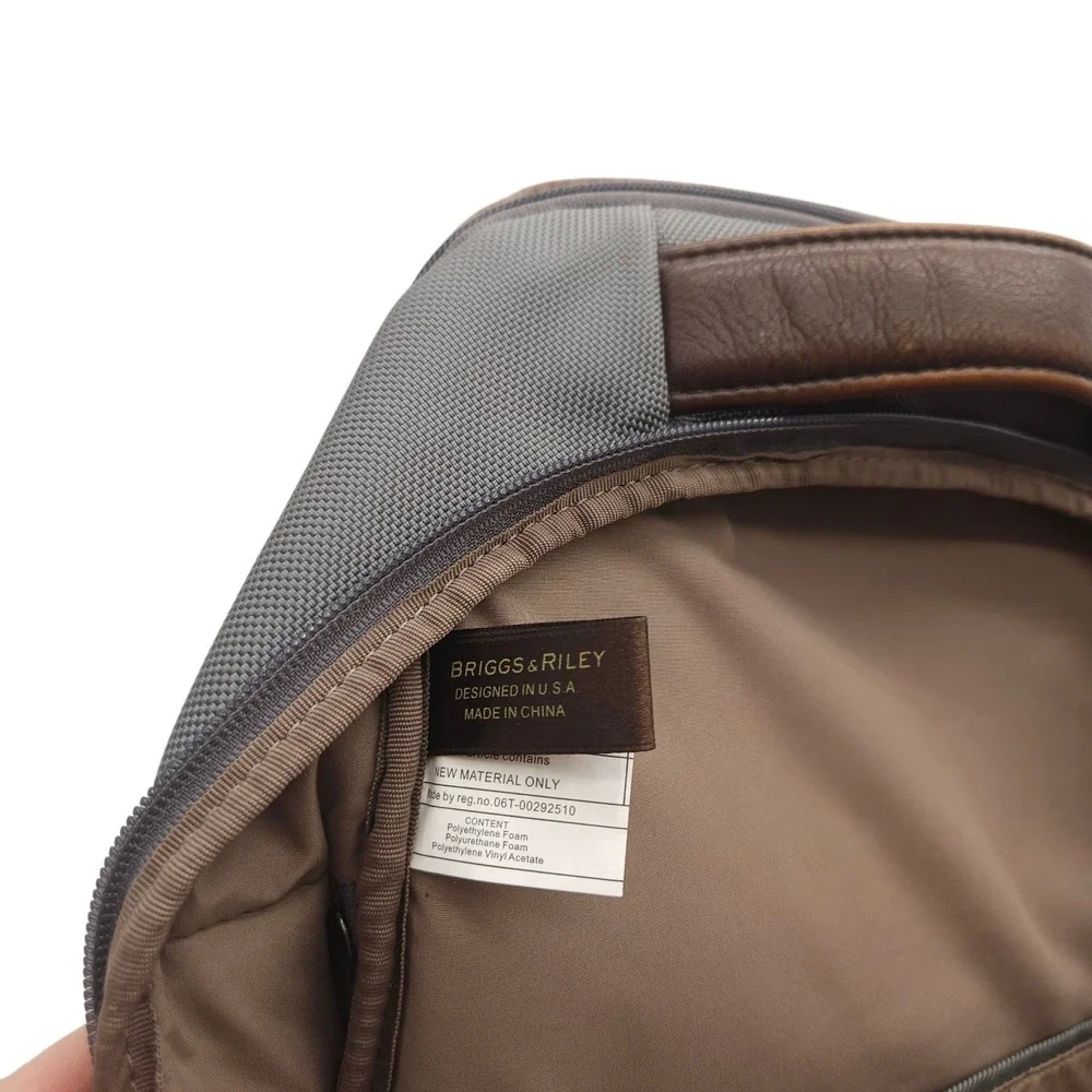 Briggs & Riley Travelware @ Work Medium Slim Backpack Travel‎ School Gray